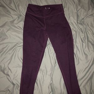 Purple workout leggings